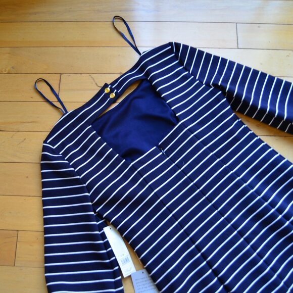 NWT Eliza J Stripe Ponte Knit Dress Size 4 - Picture 13 of 15